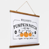 Personalisierter Bauernpumpenpflaster Wandteppich Mit Holzrahmen (Gewinkelt)