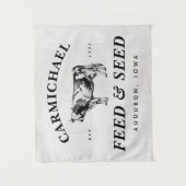 Personalisierter Bauernstil Füttre & Saatbanner Wandteppich (Vorderseite)