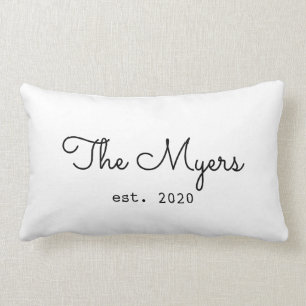 Personalisierter Bauernstil Nachname Kissen