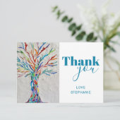 Personalisierter Baum dank Karte (Stehend Vorderseite)