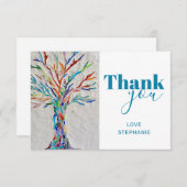 Personalisierter Baum dank Karte (Vorne/Hinten)