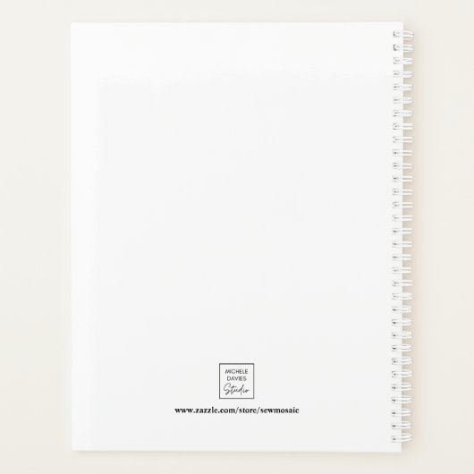 Personalisierter Baum des Lebens Planer (Rückseite)