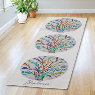 Personalisierter Baum des Lebens Yogamatte