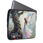 Personalisierter Baum mit Feen und magischen Reben Laptopschutzhülle (Vorne Rechts)