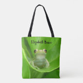 Personalisierter Baumfrosch in einem Zitronenbaum  Tasche (Rückseite)