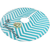 Personalisierter Baumrock Boho Cacti Bohemisch Suc Polyester Weihnachtsbaumdecke (Schrägansicht)