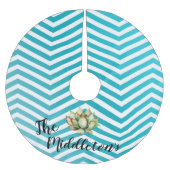 Personalisierter Baumrock Boho Cacti Bohemisch Suc Polyester Weihnachtsbaumdecke (Vorderseite)