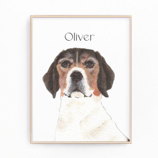 Personalisierter Beagle Art Fotodruck
