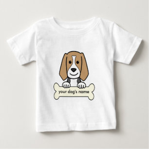 Personalisierter Beagle Baby T-shirt