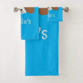 Personalisierter Beagle Badhandtuch Set (Insitu)