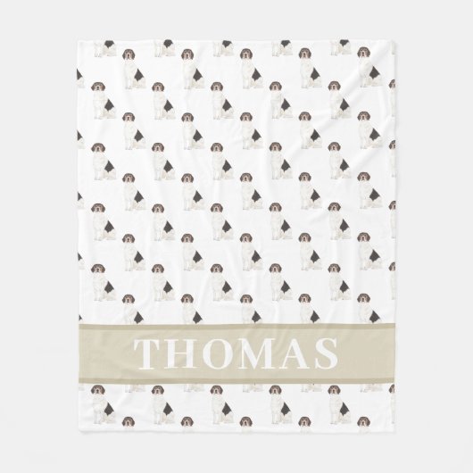 Personalisierter Beagle Fleecedecke (Vorderseite)