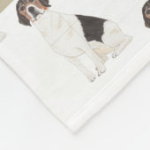 Personalisierter Beagle Fleecedecke (Ecke)