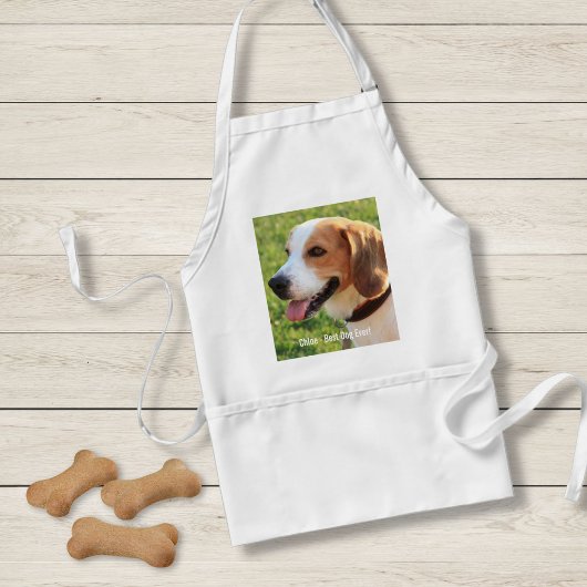 Personalisierter Beagle Foto- und Dogenname Schürze