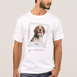 Personalisierter Beagle Geburtstagsrahmen Foto T-Shirt