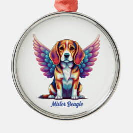 Personalisierter Beagle Gedenkstätte Akryllische H Ornament Aus Metall