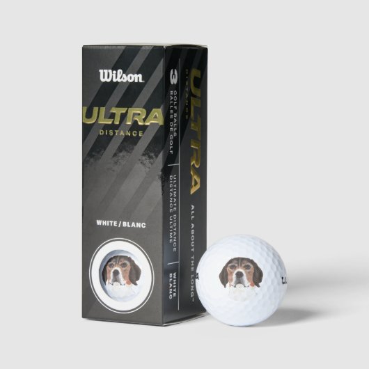 Personalisierter Beagle Golfball (Verpackungen)