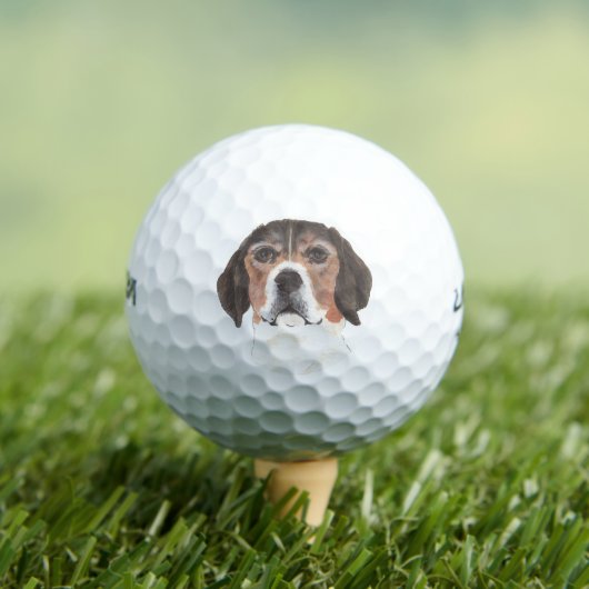 Personalisierter Beagle Golfball (Insitu T-Shirt)