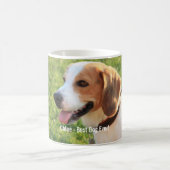 Personalisierter Beagle-HundeFoto-und Hundename Kaffeetasse (Mittel)
