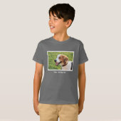 Personalisierter Beagle-HundeFoto-und Hundename T-Shirt (Vorne ganz)