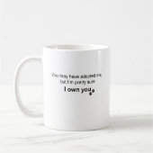 Personalisierter Beagle „Ich gehöre dir“ Kaffeetasse (Links)
