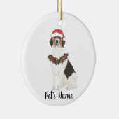 Personalisierter Beagle Keramik Ornament (Rechts)