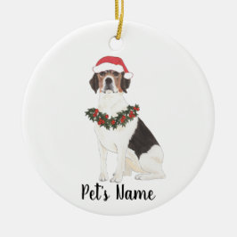 Personalisierter Beagle Keramik Ornament