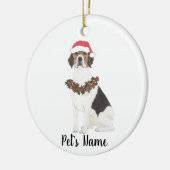 Personalisierter Beagle Keramik Ornament (Links)
