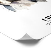 Personalisierter Beagle Poster (Ecke)