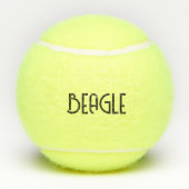 Personalisierter Beagle Tennisbälle (Rückseite)