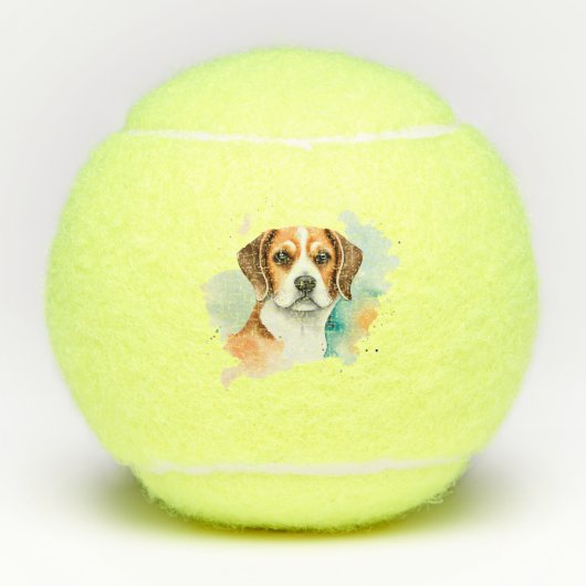 Personalisierter Beagle Tennisbälle (Vorderseite)