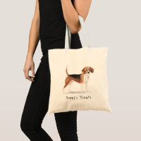 Personalisierter Beagle Tote Tasche