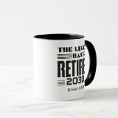 Personalisierter Beamter der Ruhestandpolizei Tasse (VorderseiteRechts)