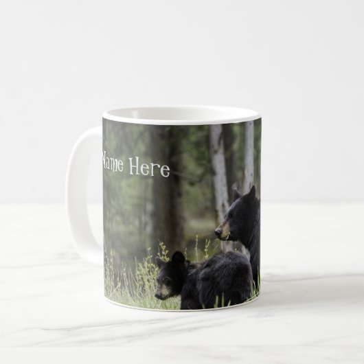 Personalisierter Bear Coffee Tasse Cup (Vorderseite Links)