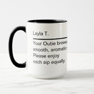 Personalisierter Becher Benutzerdefinierter Name D Tasse