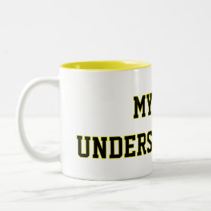 „Personalisierter Becher, der dich versteht“ Zweifarbige Tasse