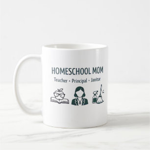 Personalisierter Becher für Homeschool-Mütter Kaffeetasse
