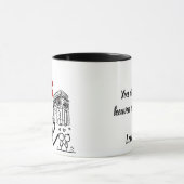 Personalisierter Becher Liebe und Monument Tasse (Zentrum)