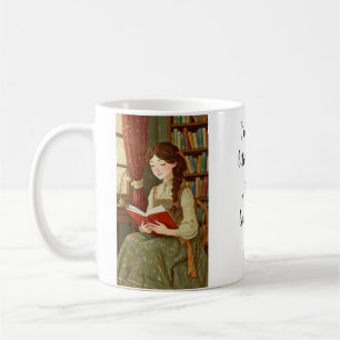 Personalisierter Becher "Literarische Mädchen" Kaffeetasse