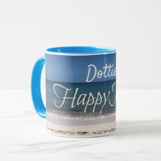 Personalisierter Becher "meines glücklichen Tasse (Vorderseite Links)