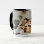 Personalisierter Becher mit Monogramm und Familien Tasse (Vorderseite Links)