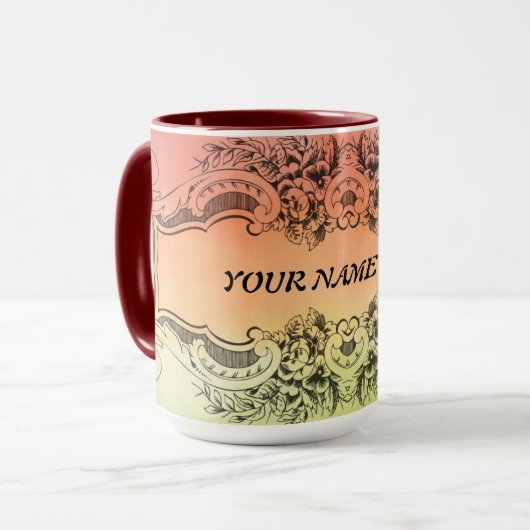 Personalisierter Becher Tasse (Vorderseite Links)