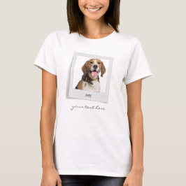 Personalisierter Begleiter Beagle Geburtstag Foto  T-Shirt