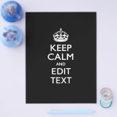 Personalisierter BEHALT-CALM und Aufruf zum Bearbe Flyer (Einzeln)