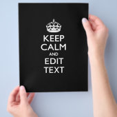 Personalisierter BEHALT-CALM und Aufruf zum Bearbe Flyer (Hand)