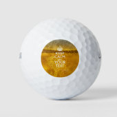 Personalisierter BEHALT-CALM und Ihr kreativer Tex Golfball (Vorderseite)