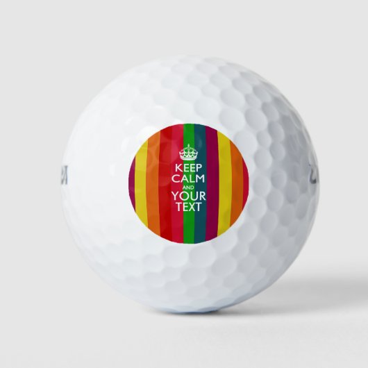Personalisierter BEHALT-CALM und Ihr kreativer Tex Golfball (Vorderseite)