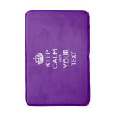 Personalisierter BEHALT-CALM und Ihr Text Badematte (Vorderseite Vertikal)