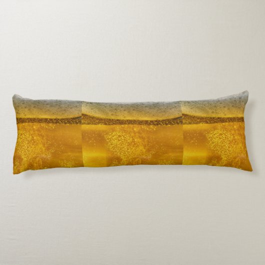 Personalisierter BEHALT CALM UND Ihr Text für Bier Seitenschläferkissen (Rückseite)