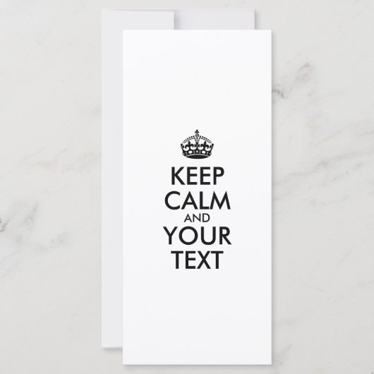 Personalisierter BEHALT-CALM und IHRER TEXT (Vorderseite)