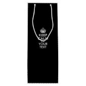 Personalisierter BEHALTEN CALM und Ihr kreativer T Geschenktüte Für Weinflaschen (Rückseite)